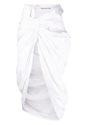 Alexander Wang asymmetric midi skirt - White