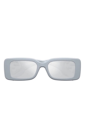 Gucci Eyewear GG-logo rectangle-frame sunglasses - Grey