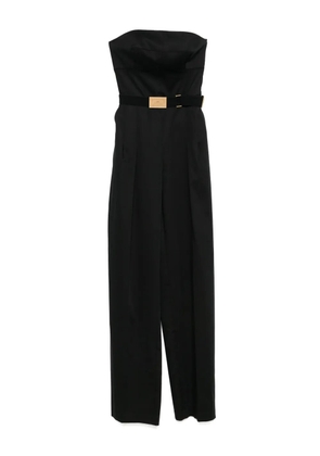 Elisabetta Franchi crossover-laces jumpsuit - Black