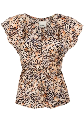 ISABEL MARANT Lonea blouse - Neutrals