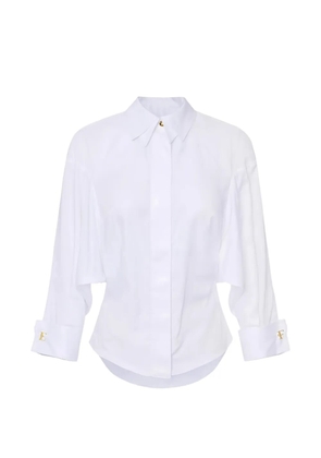 Elisabetta Franchi cufflink cotton shirt - White