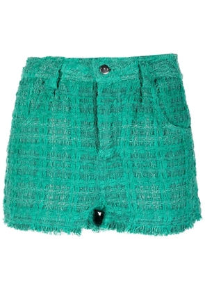 IRO tweed mini shorts - Green