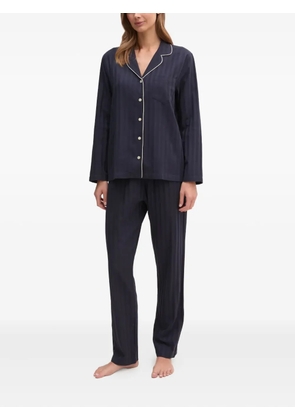 Gant striped piped pajamas - Blue