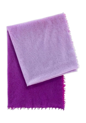 MOULETA fringed scarf - Purple