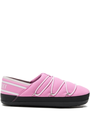Moon Boot slip-on lace-up slippers - Pink
