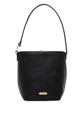 Barbour Cedar leather tote bag - Black