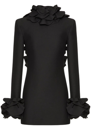 Valentino Garavani Crepe Couture embroidered mini dress - Black