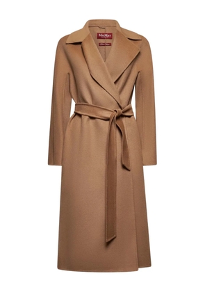 Max Mara belted wrap coat - Brown
