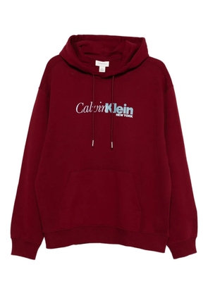 Calvin Klein Jeans logo-print hoodie - Red