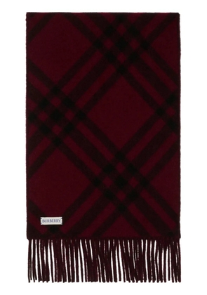 Burberry check cashmere scarf - Black