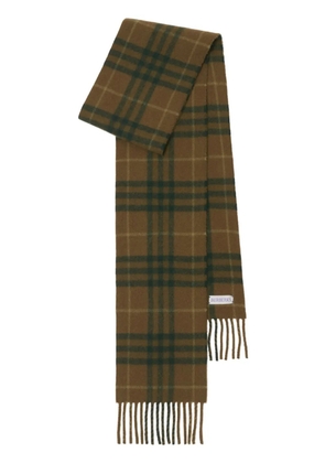 Burberry plaid cashmere scarf - Neutrals