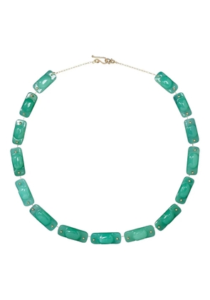 Ten Thousand Things 18K yellow gold Tiles chrysoprase necklace