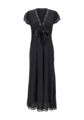 Rixo Marlice lace-trim dress - Black