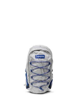 Supreme logo-patch backpack - Grey