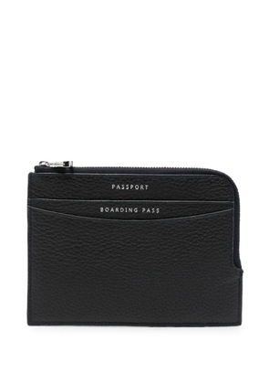 Aspinal Of London travel leather wallet - Blue