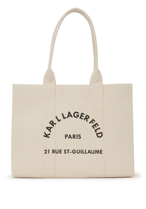 Karl Lagerfeld large Rue St-Guillaume tote bag - Neutrals