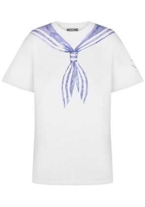 Moschino sailor-motif T-shirt - White