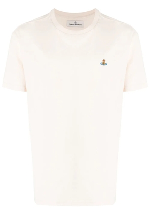 Vivienne Westwood Orb logo-embroidered T-shirt - Neutrals