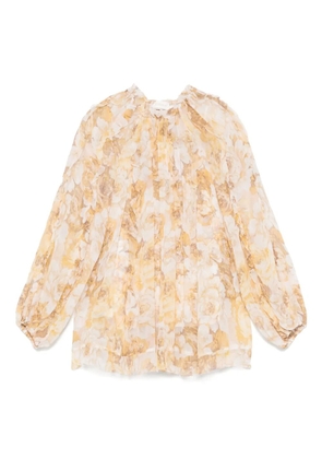 ZIMMERMANN frill-detail billow blouse - Neutrals