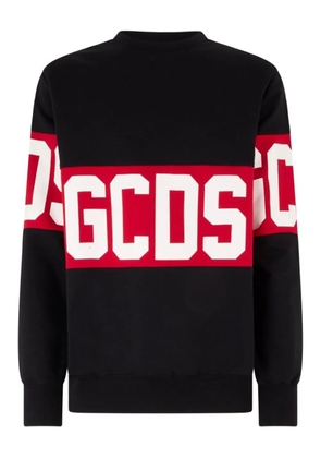 GCDS Band-logo crew-neck sweatshirt - Black
