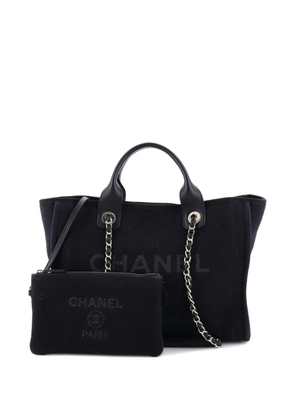 CHANEL Pre-Owned Deauville NM Mixed Fibers Small tote bag - Black