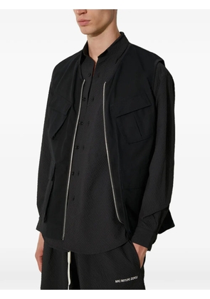 MKI Miyuki Zoku ripstop zip-fastening gilet - Black