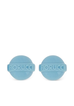 Fiorucci logo earrings - Blue