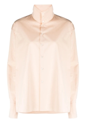 Fabiana Filippi stand up-collar poplin shirt - Pink