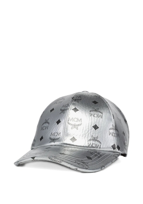 MCM monogram-print baseball cap - Silver