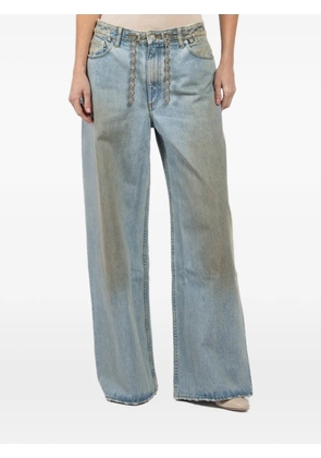 EZR chain-embellished jeans - Blue