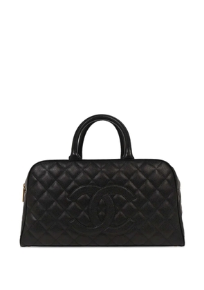 CHANEL Pre-Owned 2003 quilted caviar bowler bag - Black