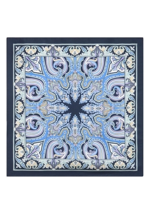 ETRO silk pocket square - Blue