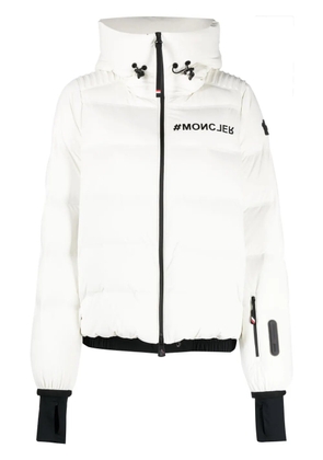Moncler Grenoble Suisses logo-print puffer jacket - White