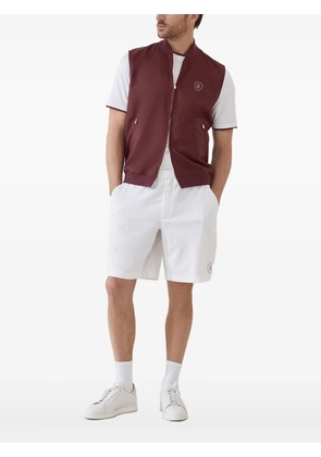 Brunello Cucinelli zip-front logo vest - Red