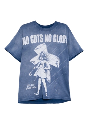 HELLSTAR graphic-print cotton T-shirt - Blue