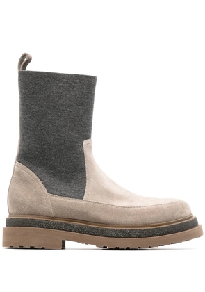 Brunello Cucinelli suede Chelsea boots - Neutrals