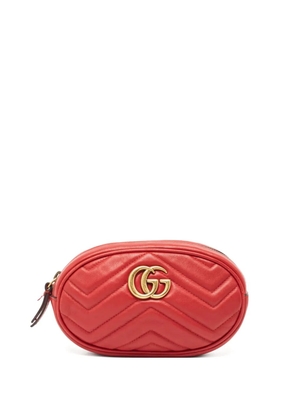 Gucci Pre-Owned 2024 Matelassé GG Marmont belt bag - Red