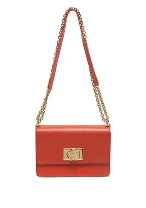 Furla 1927 clasp-fastening leather mini bag - Orange