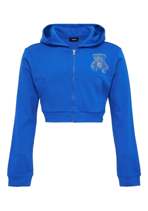 We11done Teddy Bear hoodie - Blue