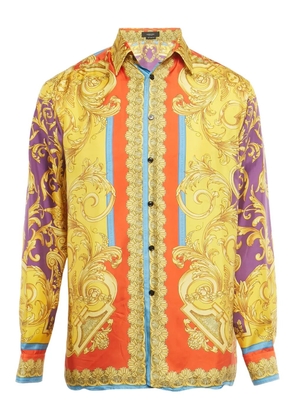 Versace Pre-Owned silk barocco-print shirt - Yellow