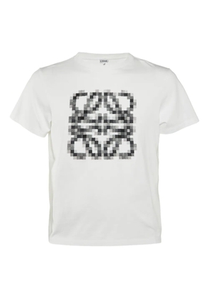Loewe Pre-Owned pixel-embroidered T-shirt - White