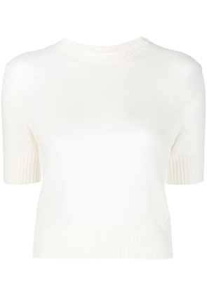 Jil Sander short-sleeves wool top - Neutrals
