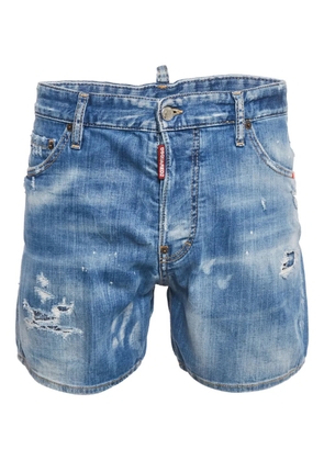 DSQUARED2 distressed denim shorts - Blue