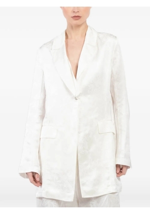 Masnada lapel blazer - White
