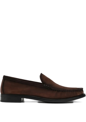 Prada logo-detail loafers - Brown