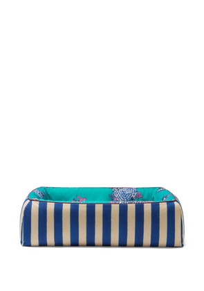 Lisa Corti x MyStyleBags striped floral pet bed - Blue