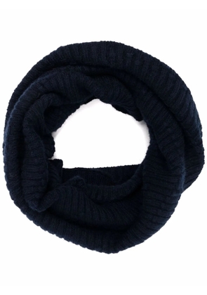 Barrie ribbed-knit cashmere snood - Blue