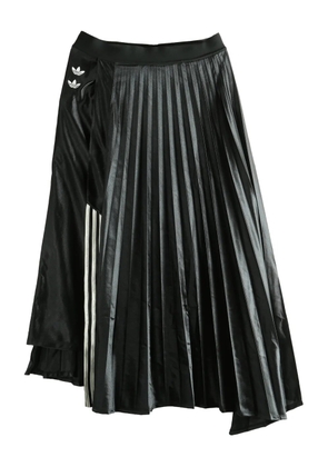 adidas pleated asymmetric skirt - Black