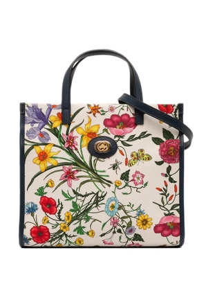 Gucci Pre-Owned 2016-2025 Medium Canvas Flora satchel - Blue