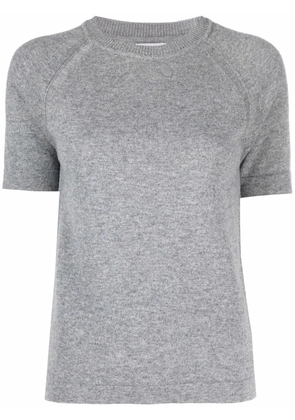 Barrie short-sleeved cashmere top - Grey